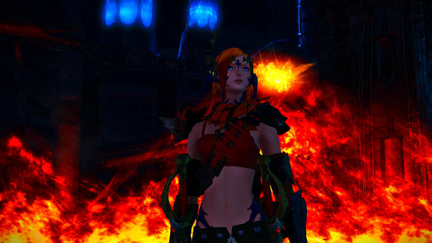 True to her name of the Flame